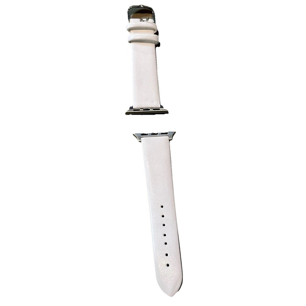 Genuine Leather  Smartwatch Watch Band Size 38-40 MM Color White New - Picture 9 of 12